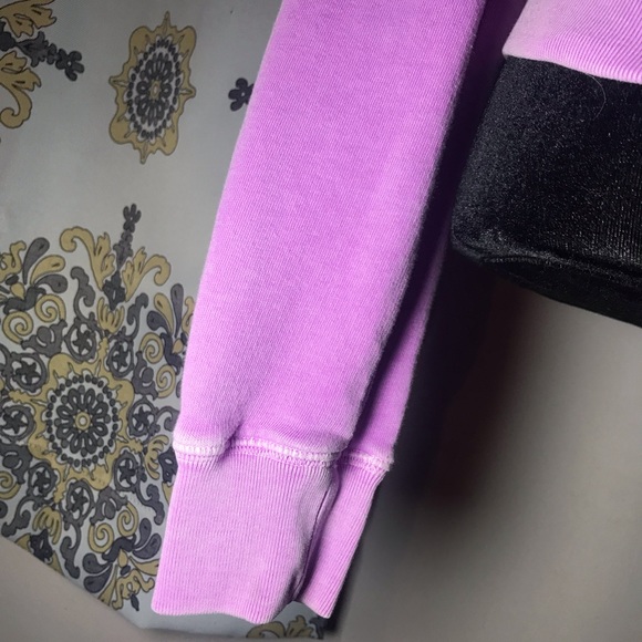 PINK Purple Faded Look Zip Up Love pink Hoodie - Picture 7 of 7